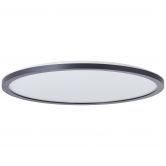 Aufbaupaneel Claire, schwarz, Ø 42 cm, Innenleuchte, Neutralweiß 