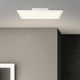Deckenleuchte Constantin, weiß, 39,5 x 39,5 cm, LED Panel, Warmweiß, dimmbar 