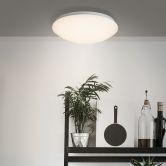 Wand- und Deckenleuchte Friedrich, weiß, ⌀32 cm, Deckenlampe, dimmbar 