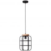 Pendelleuchte Inga, braun, 147 x 25 cm, Holz Pendellampe 