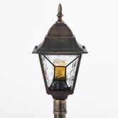 Außenstandleuchte Jonas, gold, 116 x 18 cm, Glas Außenleuchte 