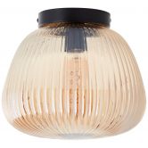 Deckenleuchte Junis, braun, 21,8 x 25 cm, Glas Deckenleuchte 