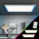 Deckenleuchte Klaas, weiß, 5 x 60 cm, Metall LED Panel, dimmbar 