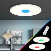 Deckenleuchte Mads, weiß, 5 x 45 cm, Metall Led panel, dimmbar 