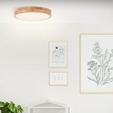 Wand- und Deckenleuchte Niklas, braun, 8 x 39 cm, Holz Innenleuchte 