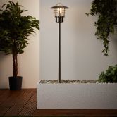 Außenstandleuchte Pepe, metallic, 90 x 22 cm, Metall Außenbeleuchtung, dimmbar 