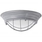Wand- und Deckenleuchte Sina, grau, 14,5 x 34 cm, Glas Deckenlampe, dimmbar 