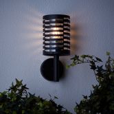 Außenwandleuchte Svenja, schwarz, 30,5 x 12,7 cm, Metall Außenleuchte 