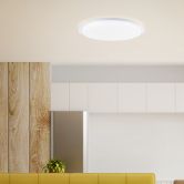 Wand- und Deckenleuchte Theo, weiß, Ø 57 cm, Led-lampe 