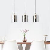 Pendelleuchte Tim, braun, 120 x 90 cm, Glas Pendelleuchte 