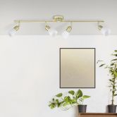 Deckenleuchte Noemi, gold, 13 x 70 cm, Metall Strahler 