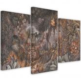 3-delige canvas print, Deep Jungle 