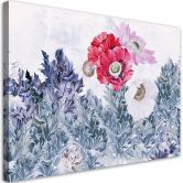 Leinwandbild, Mohnblumen wie gemalt 