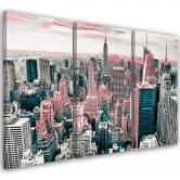 Leinwandbild 3-teilig, New York City Skyline USA 