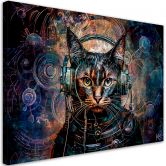 Canvasbillede, Futuristisk abstrakt kat 