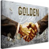 Leinwandbild, Goldener Handel 
