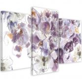 Leinwandbild 3 teilig, Iris Blume 