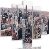 Wandbild 5-teilig, Chicago Stadt Architektur 