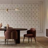 Ornamenttapete, Vliestapete Erismann Versailles beige, grau 