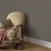 Fächertapete, Vliestapete Erismann Versailles schwarz, gold 