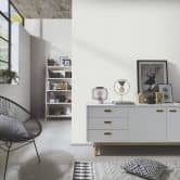 Effen Behang, Vliesbehang Erismann Martinique wit 