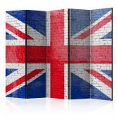 Kamerscherm - Britse vlag , 5-delig - 225x172 cm 