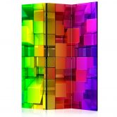 Kamerscherm - Kleurenpuzzel, 3-delig 