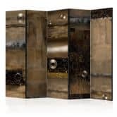 Paravent, Raumteiler freistehend, Trennwand - Metallallianz , 5-teilig - 225x172 cm 