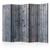 Paravent, Raumteiler freistehend, Trennwand - Rustikale Eleganz , 5-teilig - 225x172 cm 