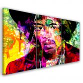 Leinwandbild 3-teilig, Jimmy Hendrix Musik 