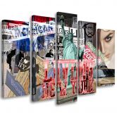 Wandbild 5-teilig, New York Stadt Collage  