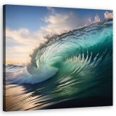 Leinwandbild Welle Meer Wasser Natur 