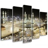 5 stykke lærredstryk, Mekka-moskeen 