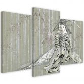 3-delige canvas print, traditionele Japanse Geisha 