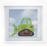 Fensterbild Planierraupe 