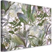 Leinwandbild, Die tropischen Monstera Blätter 