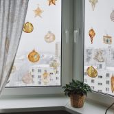 Raamfolie Kerstboom Decoratie (set van 22 raamstickers) 