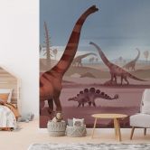 Fotobehang Braun - Land van de Dinosaurussen 