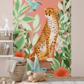 Fotobehang Goed Blauw - Tropical Pink 