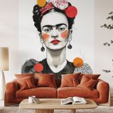 Fototapete Frida Kahlo Pop-Art Porträt - Jaszke 