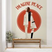 Fototapete Imagine Peace - Zwei für Frieden und Hoffnung - Retrodrome 