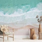 Papier peint plage - douces vagues sur la plage - Sisi & Seb 