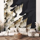 Fototapet Flyvende traner - SpaceFrog Designs 
