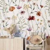 Papier peint photo Fleurs sauvages multicolores - UN Designs 