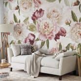 Fotobehang Un Designs - Vintage Flowers 