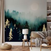Fotobehang SpaceFrog Designs - Mistig Bos 
