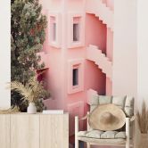 Wall Mural Zwart - Meditteranean Architecture 