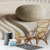 Fototapete Stone in Sand - 384x260 cm 