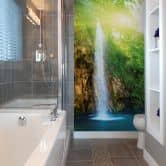 Fototapete - Blue Waterfall - 192x260 cm 