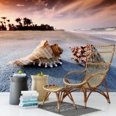Fotobehang Schelpen op het Strand 